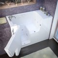 Meditub MediTub 29 x 53 White Whirlpool & Air Wheelchair Accessible Bathtub 2953WCALWD